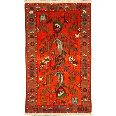One Of The Kind Persian Bakhtiar Rug 3'11" x 2'3"